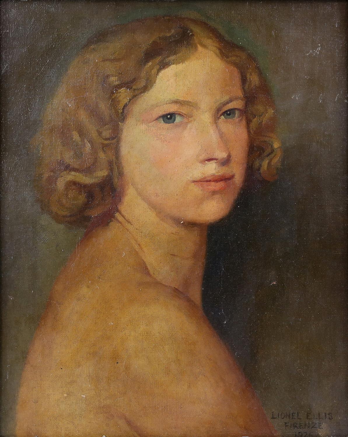 § Lionel Ellis (1903-1988), Portrait of a Blonde Woman. 1926. Signed and dated , numerous labels