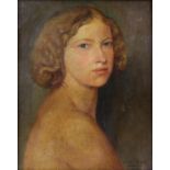§ Lionel Ellis (1903-1988), Portrait of a Blonde Woman. 1926. Signed and dated , numerous labels