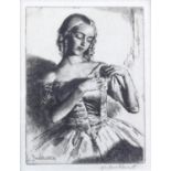 Gerald Leslie Brockhurst (British, 1890-1978). 'Nadejda', 1924, etching on wove paper.