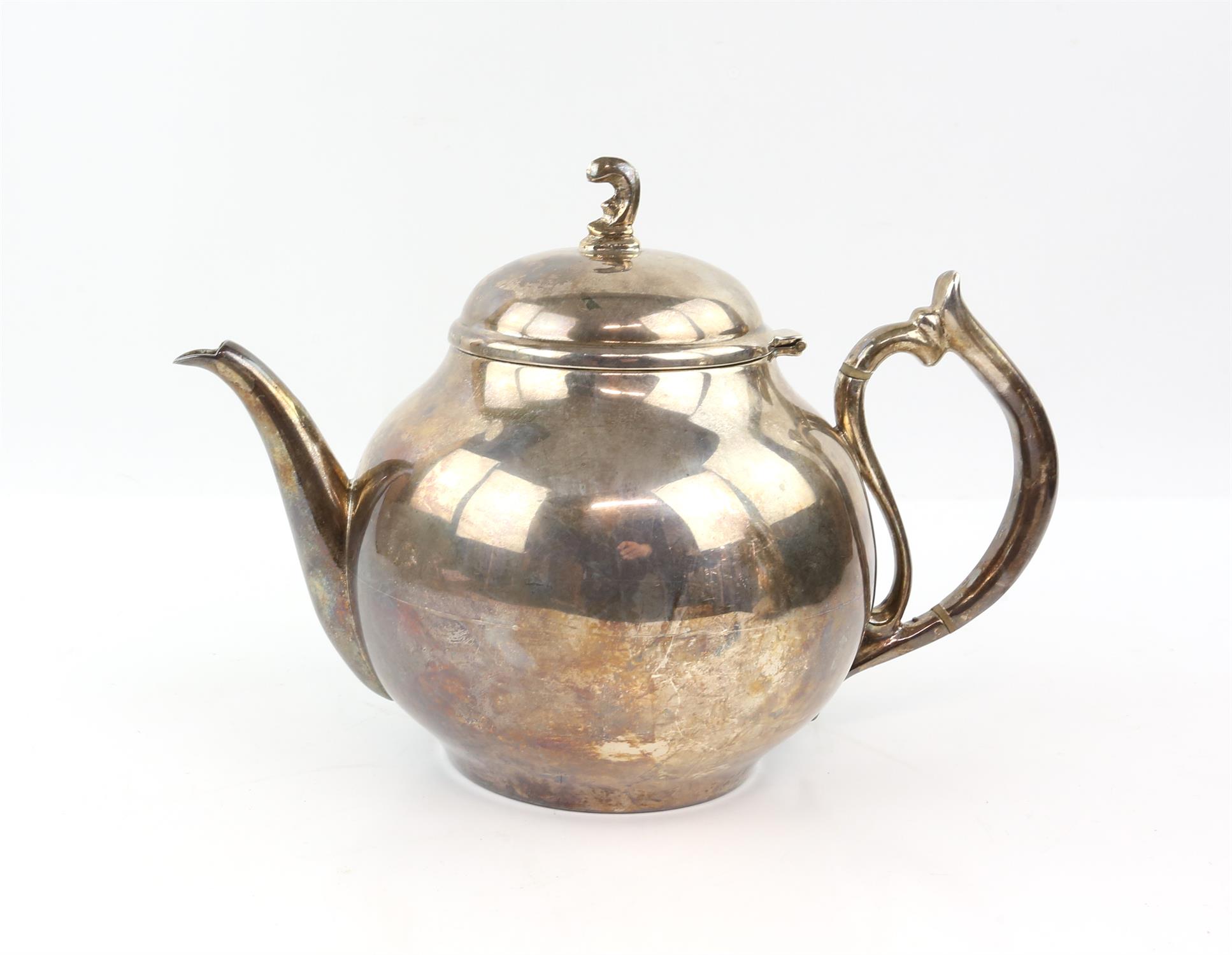 Mexican silver coffee pot, jug and sugar, and teapot 2697 grms 86 ozs and a rectangular silver - Image 5 of 17