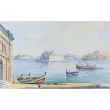 REVISED ESTIMATE Joesph Galea (Maltese 1904-1985), 'Custom House, Malta', signed and dated 1958,