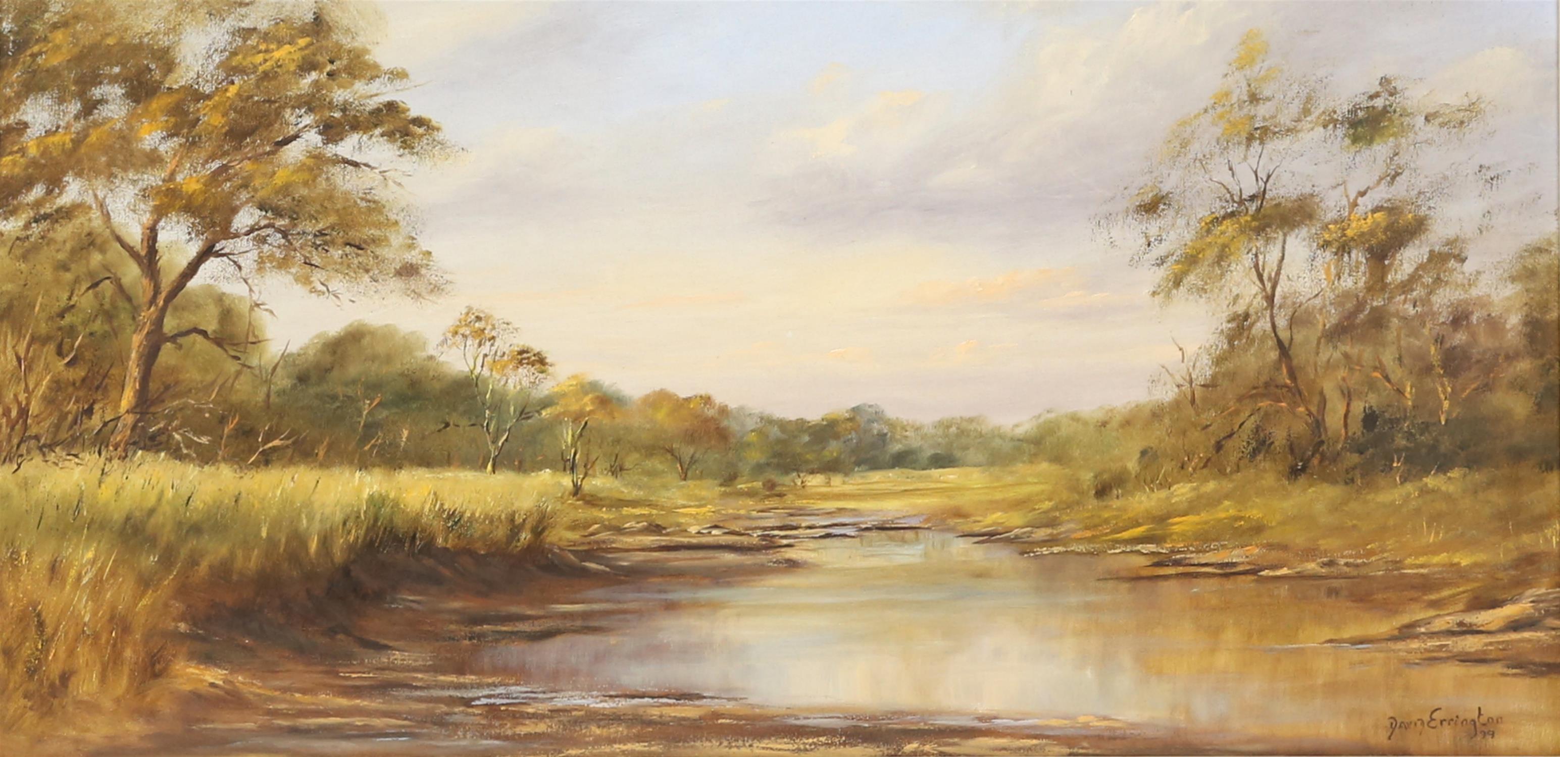 David Errington (Contemporary South African), South African landscape, oil on canvas,