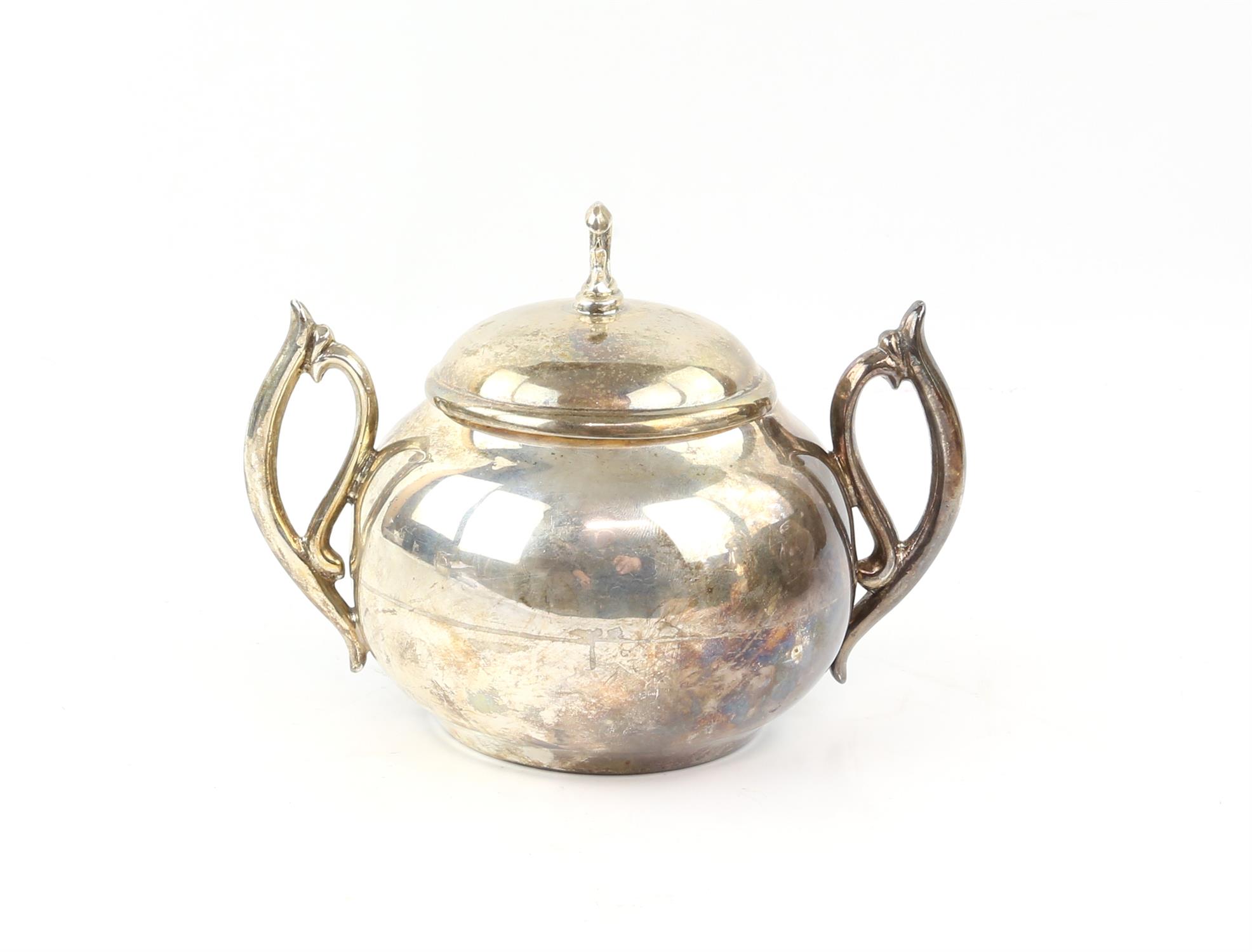 Mexican silver coffee pot, jug and sugar, and teapot 2697 grms 86 ozs and a rectangular silver - Image 7 of 17