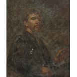 § Lionel Ellis,. (1903-1988), Self Portrait, Oil on canvas. 90 x 77cm. Lionel Ellis ARCA