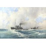 John Millington (1891-1948) " Admiralty tug towing H. M. S. Kelly commanded by Admiral Earl