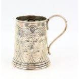 Arts and Crafts silver mug by A J Zimmerman, Birmingham 1901