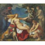 § Lionel Ellis (1903-1988), ‘Diana’s Bath’. Oil on board, unsigned, titled verso. 49 x 57cm.