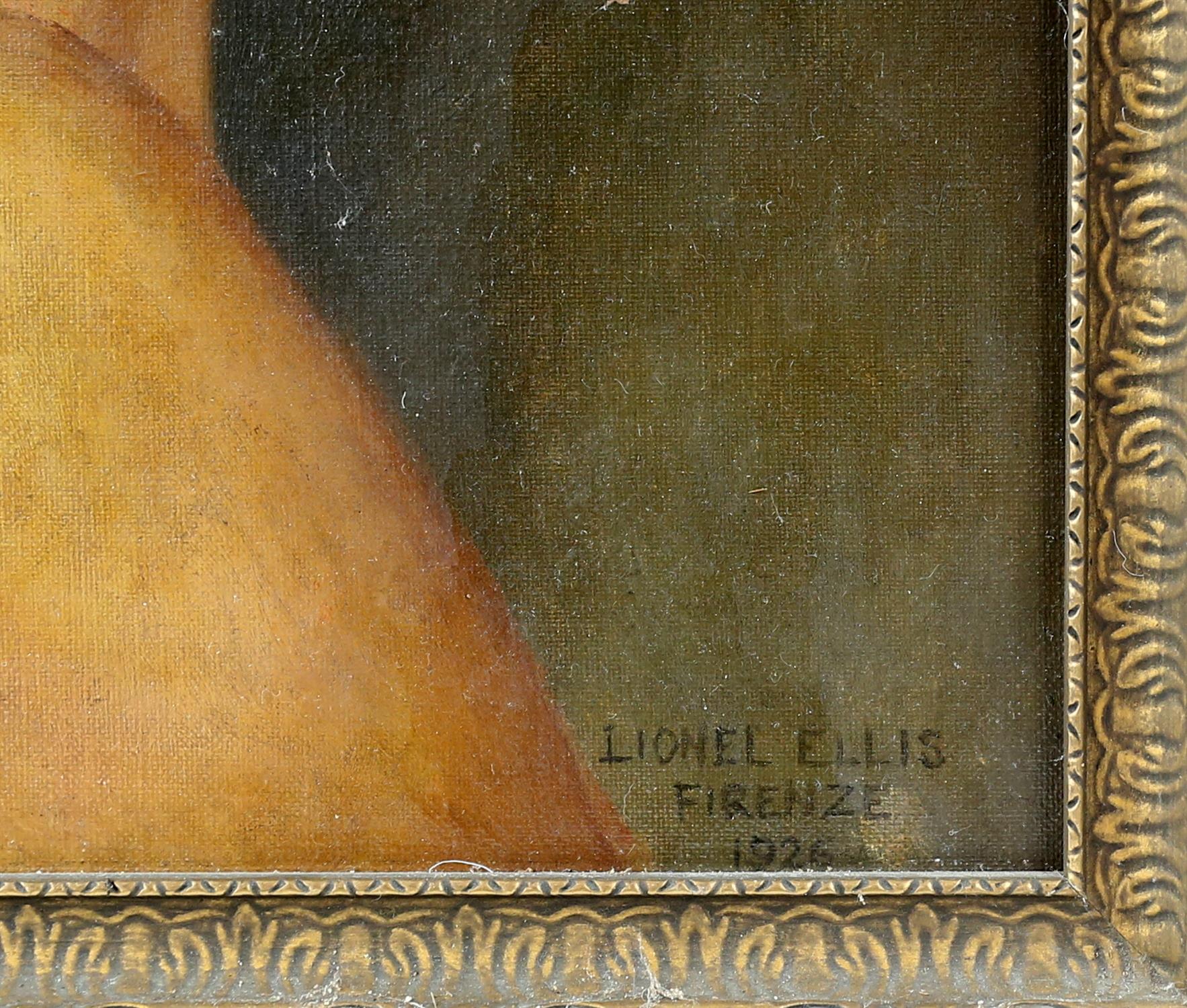 § Lionel Ellis (1903-1988), Portrait of a Blonde Woman. 1926. Signed and dated , numerous labels - Image 3 of 4