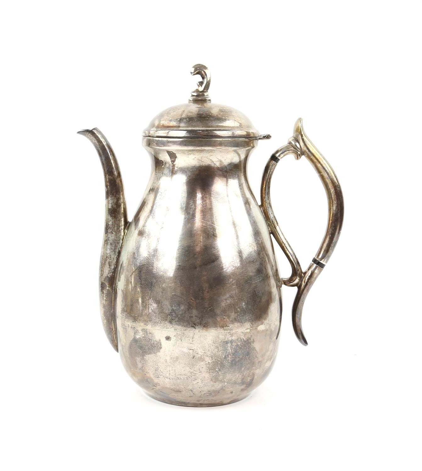 Mexican silver coffee pot, jug and sugar, and teapot 2697 grms 86 ozs and a rectangular silver - Image 3 of 17