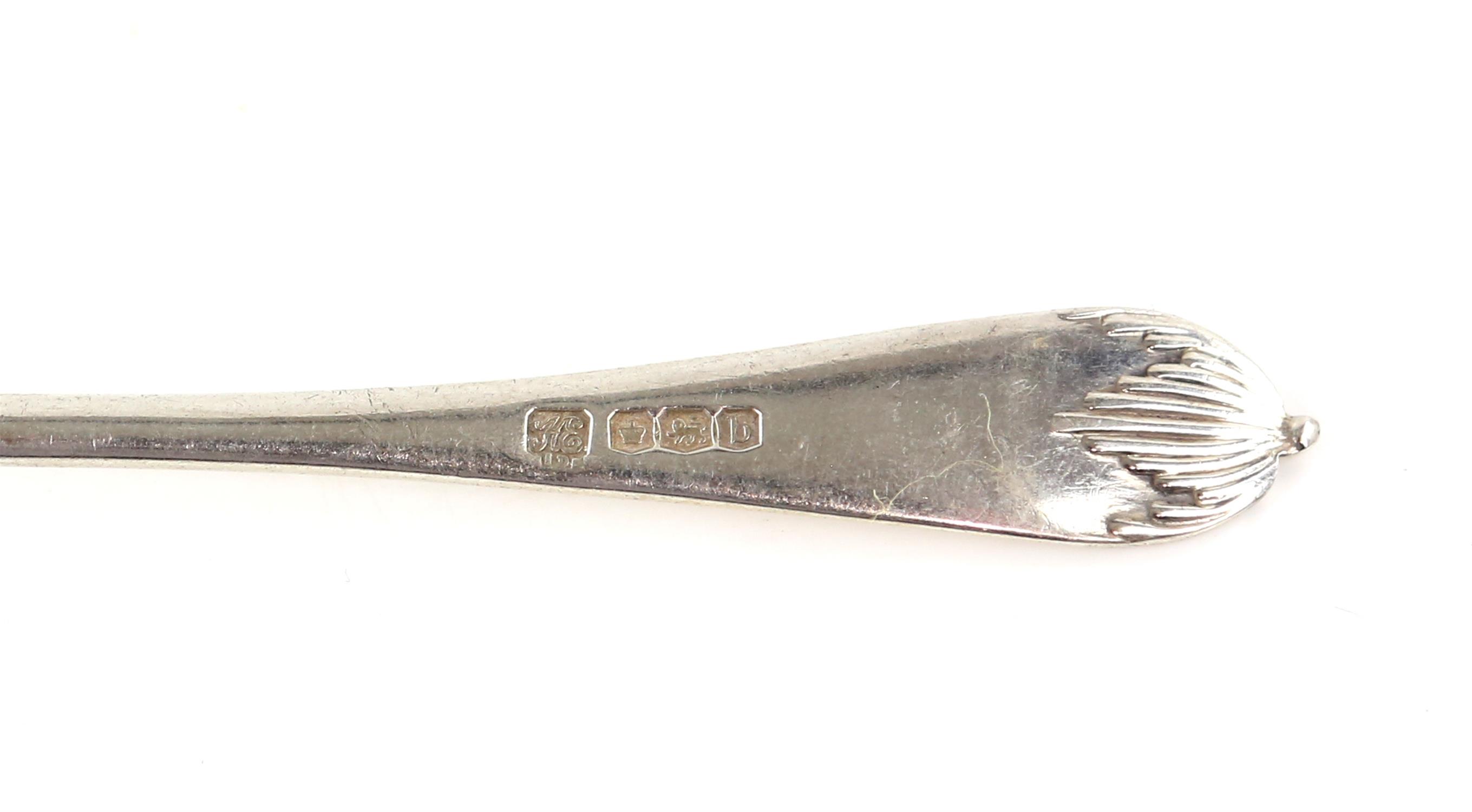 Collection of silver cutlery, to include Victorian teaspoon, London 1853, Mappin & Webb teaspoon, - Image 8 of 11