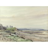 Claude Muncaster PRSMA RWS RBA ROI (1903-1974), 'Bardsea Foreshore 1968', watercolour,