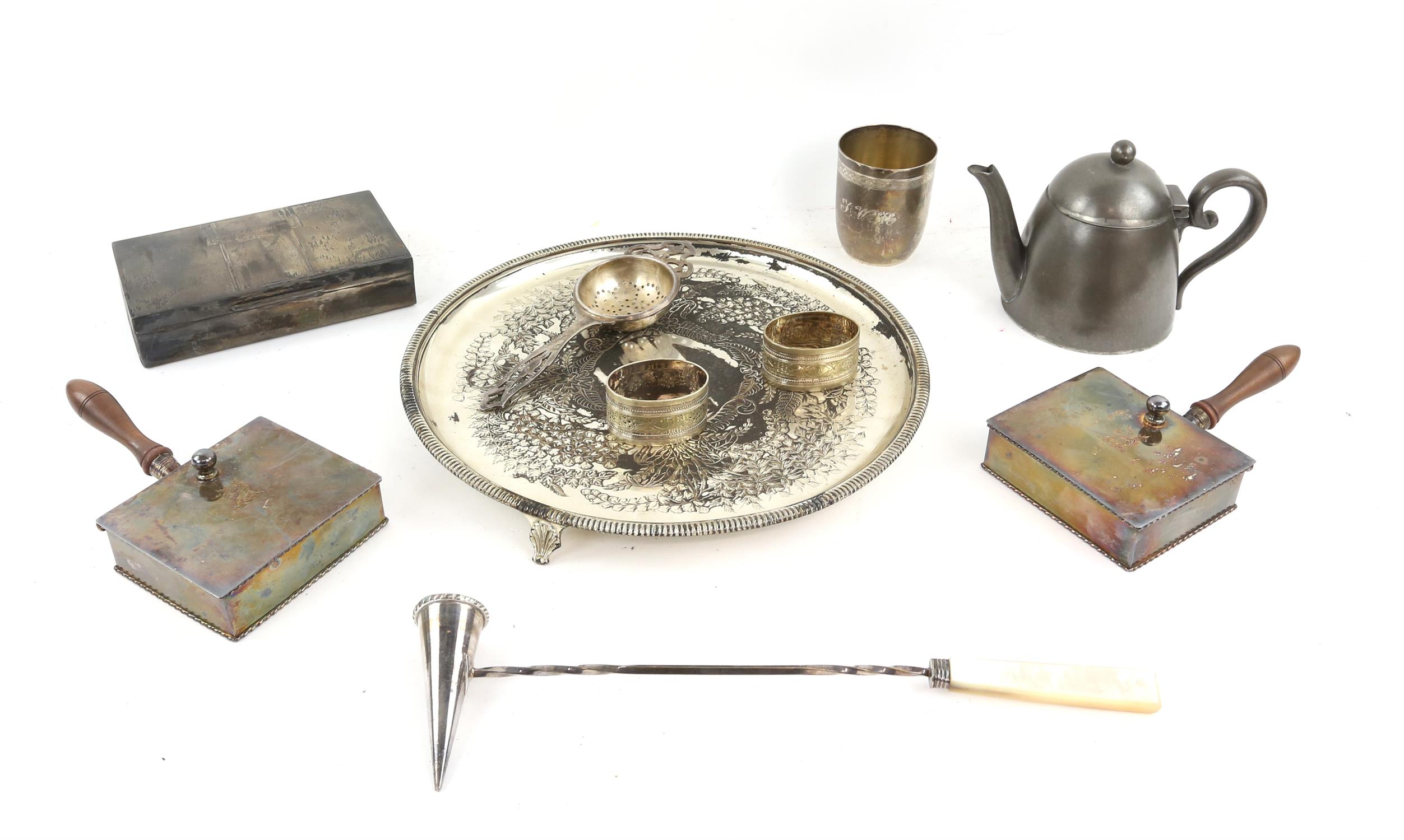 Various small silver plated items - Image 2 of 7