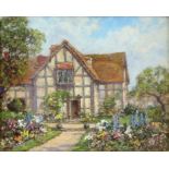 Thomas Edward Francis (British act.1899-1912). 'Shakespeare's Birthplace'. Oil on board.