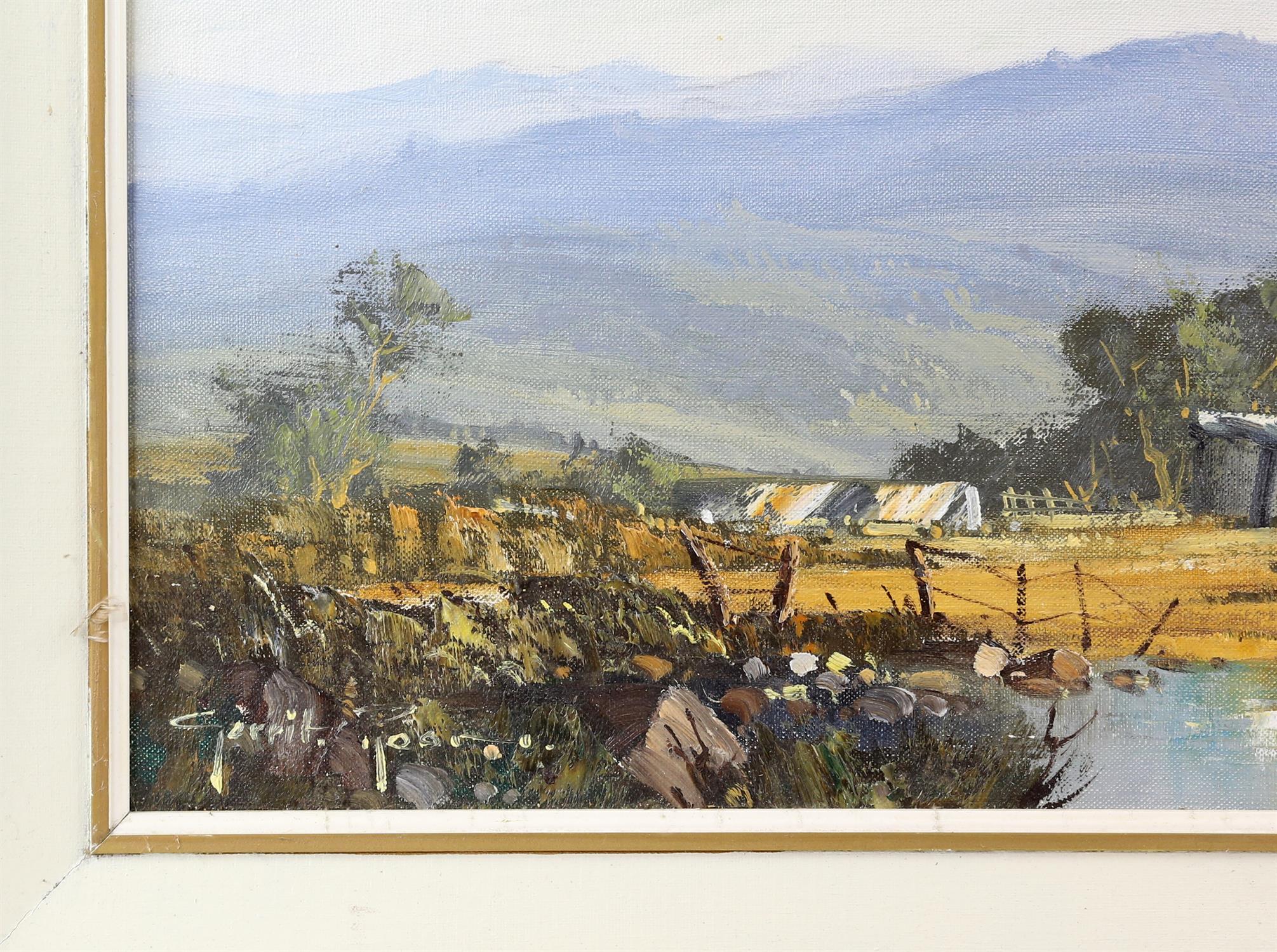 Gerrit Roon (South African 1937) Homestead, oil on canvas, signed, 46cm x 61cm - Image 3 of 4