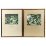 Series of ten lithographs depicting eighteenth-century rural life, after Sigmund Freudenberger