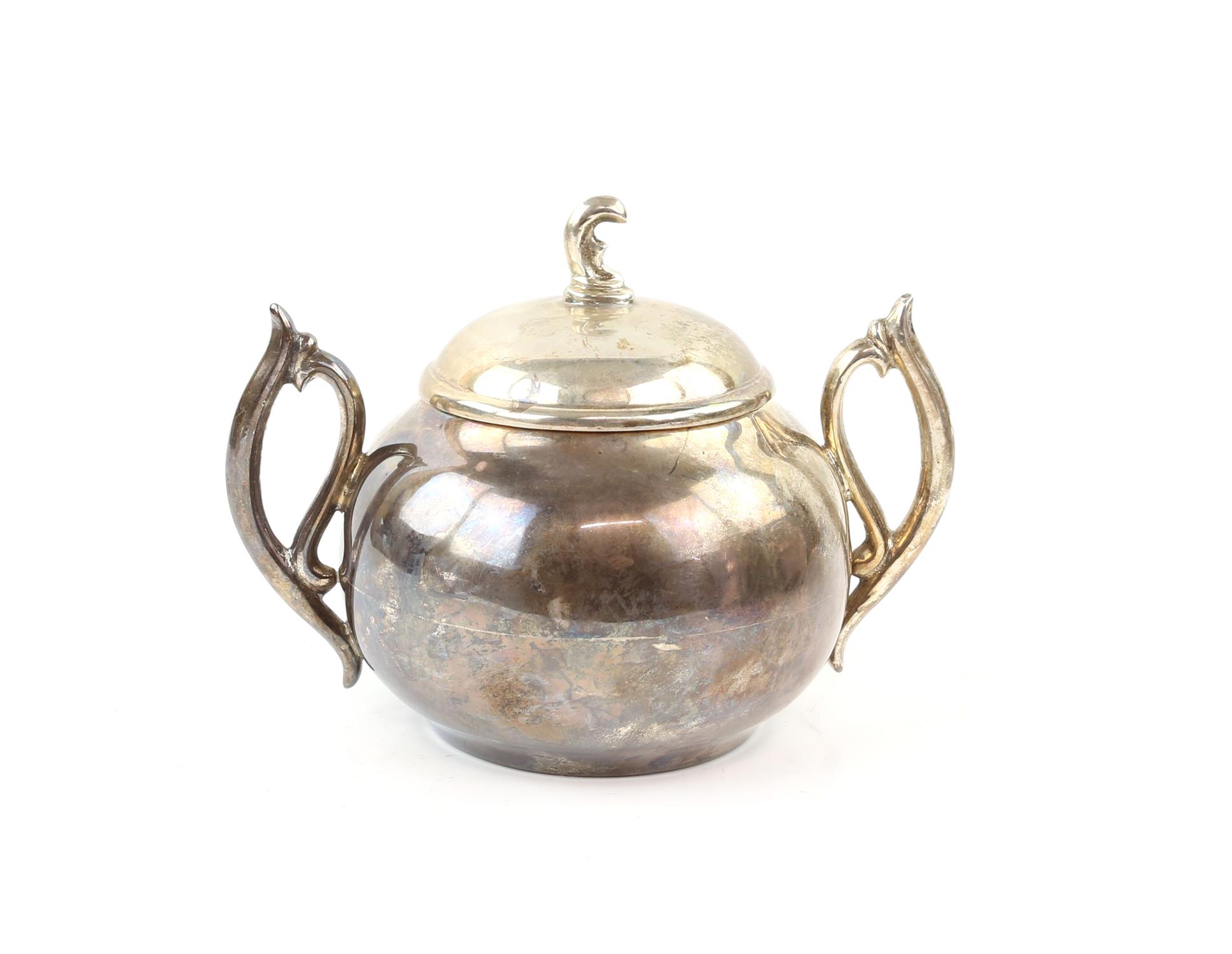 Mexican silver coffee pot, jug and sugar, and teapot 2697 grms 86 ozs and a rectangular silver - Image 8 of 17