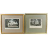 Framed and unframed lithographs and prints, mainly late eighteenth/early nineteenth century,