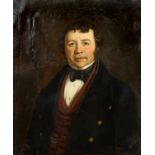 Victorian portrait of a gentleman, oil on canvas, unsigned, framed, 73 x 60.5cm