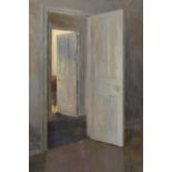 Gillian Whaite (1934-2012), 'View Through Two Doors', oil on canvas, signed lower left,