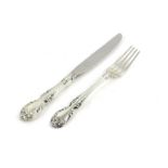 American Gorham sterling silver extensive set of mostly Melrose pattern cutlery comprising,