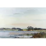 Ronald Crampton (British, 1905-85), pair of watercolours: 'Saltmarsh Blythburgh, Suffolk' (image