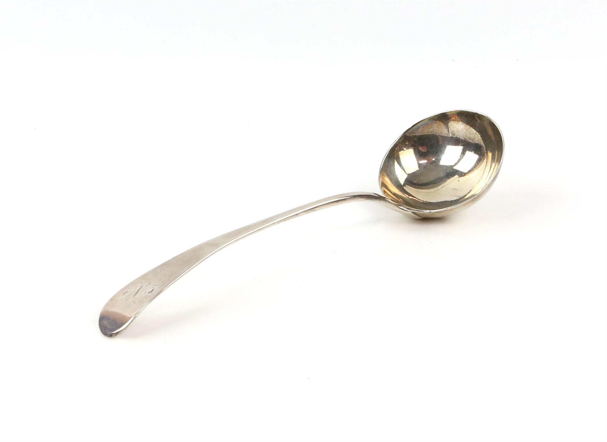 George III silver sauce ladle by Thomas Wallis, London 1787