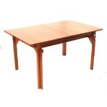 1960’s vintage Danish teak extending dining table, designed by Inger Klingenberg for France & Son,