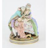 Meissen family group 'The Lucky Parents': after the model by Michel Victor Acier,