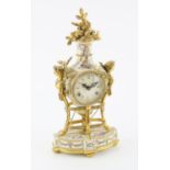Franklin Mint Marie Antoinette "Flowers of Versailles" clock H42cm