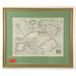 Gerard Mercator, Map of the islands Anglesey, Isle of Wight, Guernsey and Jersey,
