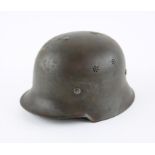 M34 German salt shaker helmet (the liner replaced with new fittings and rivets)