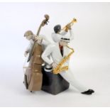 Large Lladro 'Jazz Trio' limited edition porcelain figural group by José Luis Santes,