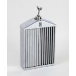 Classic Stable Ltd chrome decanter, in the form of a Rolls Royce vertical slat radiator with a
