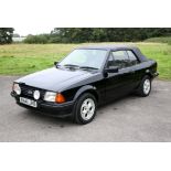 1984 Ford Escort XR3i Cabriolet MkIII, 1.6i, Black - Low millage - Original & unrestored -