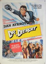 Two Dr Detroit (1983) German cinema posters, with Chantrell poster illustration, both rolled,