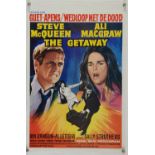 The Getaway (1972) Belgian film poster, 14 x 22 inches.