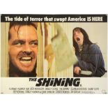 The Shining (1980) British Quad film poster, Horror directed by Stanley Kubrick, folded,