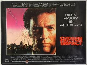 Three Clint Eastwood British Quad film posters, Sudden Impact (1983) “proof” example,