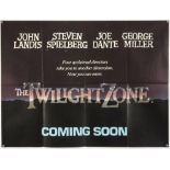 Twilight Zone (1983) British Quad Main and Teaser film posters, folded, 30 x 40 inches (2).