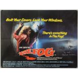 The Fog (1980) British Quad film poster, Horror directed by John Carpenter, signed by Adrienne