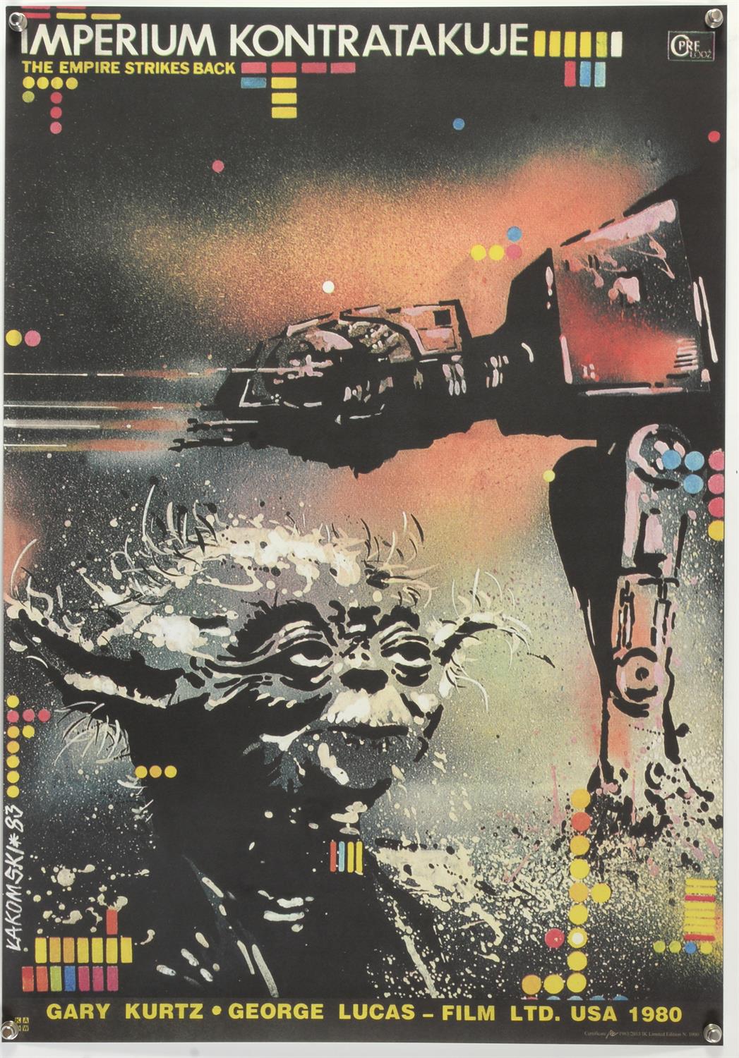 Star Wars The Empire Strikes Back - Polish limited edition poster, artwork by Miroslaw Lakomski, - Bild 2 aus 2