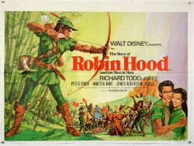 6 Walt Disney British Quad film posters including Lt. Robin Crusoe USN, Snowball Express,