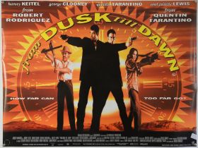 From Dusk Till Dawn (1996) British Quad film poster for the vampire thriller co-written & starring