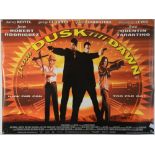 From Dusk Till Dawn (1996) British Quad film poster for the vampire thriller co-written & starring