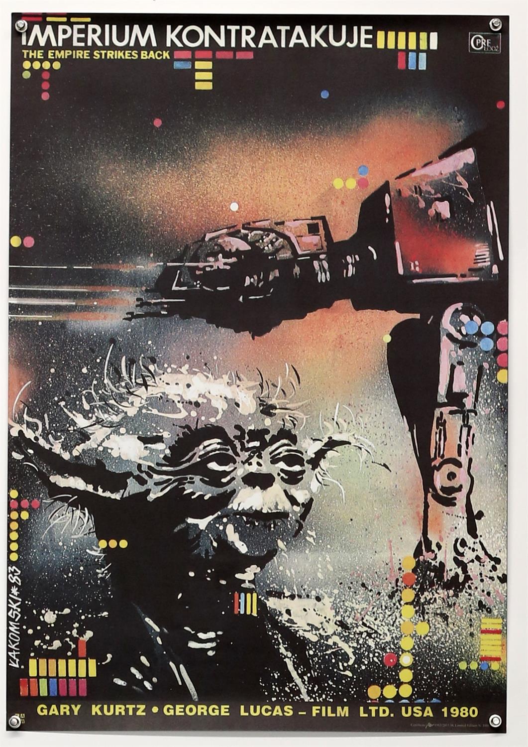 Star Wars The Empire Strikes Back - Polish limited edition poster, artwork by Miroslaw Lakomski,
