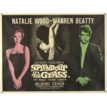 Splendour In The Grass (1961) British Quad film poster starring Nathalie Wood & Warren Beatty,