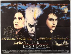 The Lost Boys (1987) British Quad film poster, Cult Horror directed by Joel Schumacher, Warner Bros,