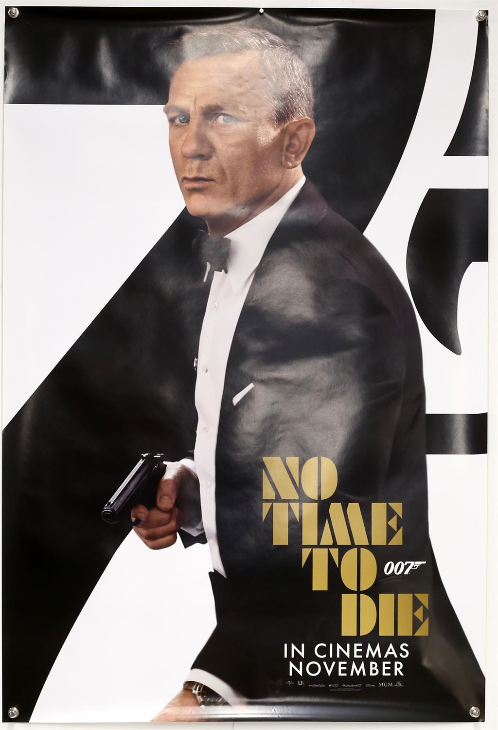James Bond No Time To Die - US One sheet film poster, rolled, 27 x 41 inches.