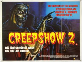 Creepshow 2 (1987) British Quad film poster, horror by Stephen King & George A. Romero, New World,