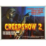 Creepshow 2 (1987) British Quad film poster, horror by Stephen King & George A. Romero, New World,